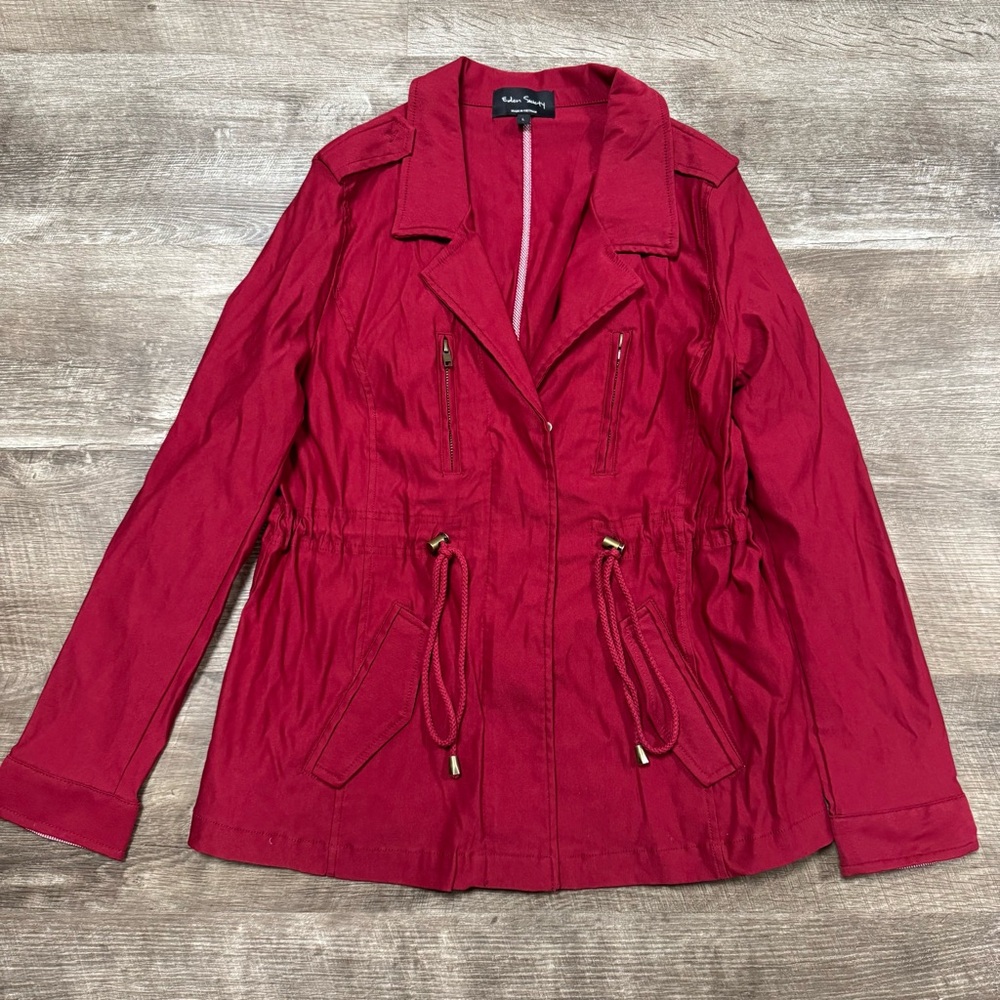 Eden Society Red Zip Up Jacket Size Large